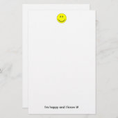 静止した幸せな顔 便箋 (正面/裏面)