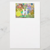 静止した手塗りの銀河系 便箋 (正面)