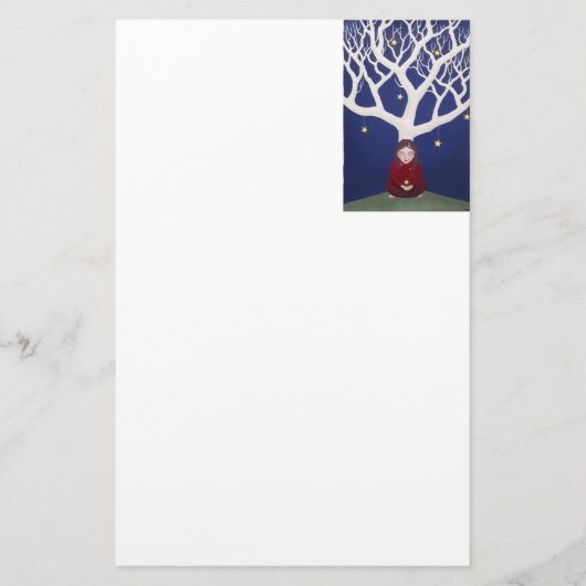 静止した星の木 便箋 (正面)