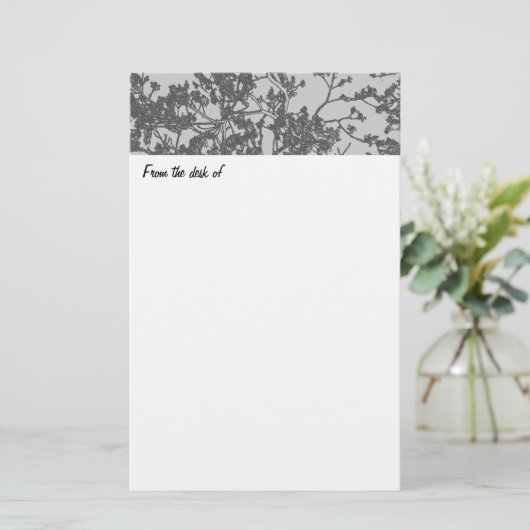 静止した枝 便箋 (スタンド正面)