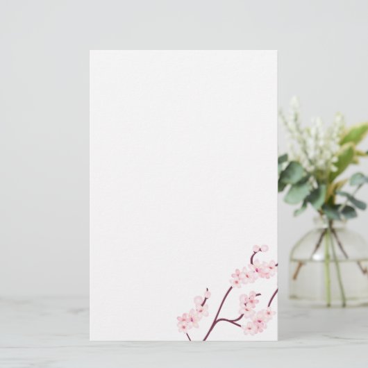 静止した桜 便箋 (スタンド正面)