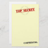 静止した極秘のおもしろい 便箋 (正面/裏面)