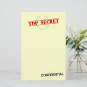 静止した極秘のおもしろい 便箋 (スタンド正面)