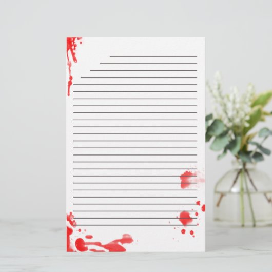 静止した汚れる血 便箋 (スタンド正面)