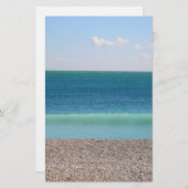 静止した澄んで青い海 便箋 (正面/裏面)