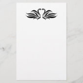 静止した白鳥 便箋 (正面)