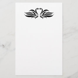 静止した白鳥 便箋