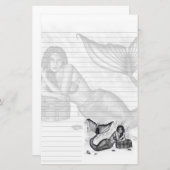 静止した真珠の宝物 便箋 (正面/裏面)