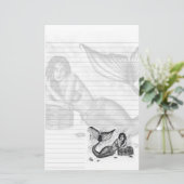 静止した真珠の宝物 便箋 (スタンド正面)