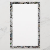 静止した石または砂利のボーダー 便箋 (正面)