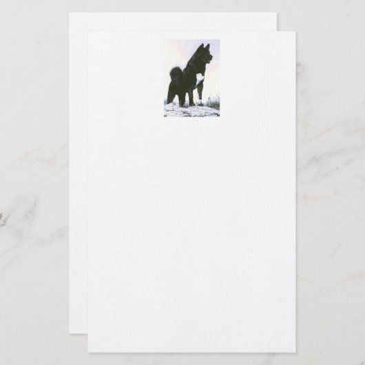 静止した秋田 便箋 (正面/裏面)