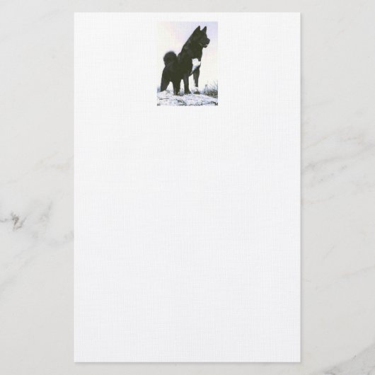 静止した秋田 便箋 (正面)