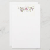 静止した花のスプレー 便箋 (正面/裏面)