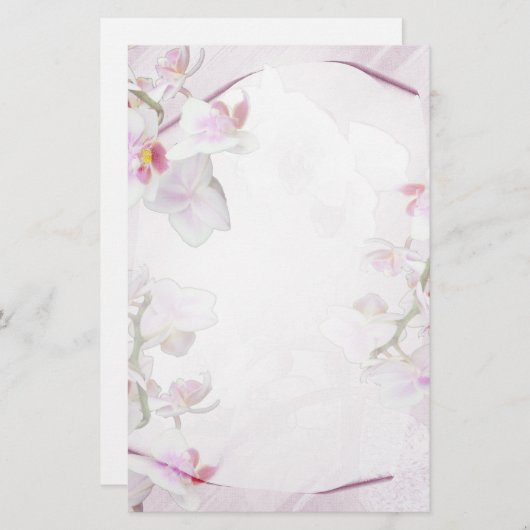 静止した蘭 便箋 (正面/裏面)