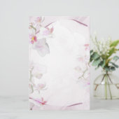 静止した蘭 便箋 (スタンド正面)