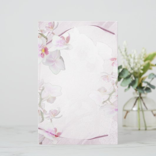 静止した蘭 便箋 (スタンド正面)