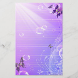 静止した蝶および泡 便箋