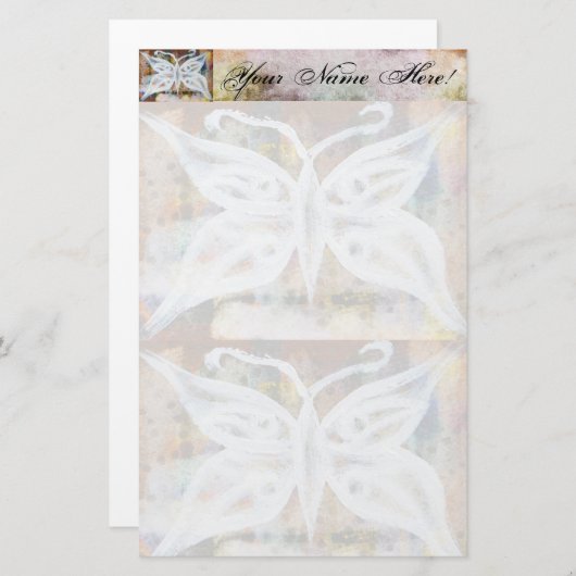 静止した蝶 便箋 (正面/裏面)