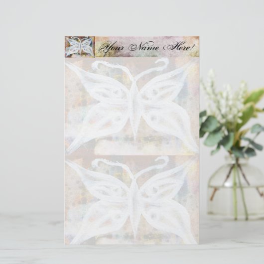 静止した蝶 便箋 (スタンド正面)