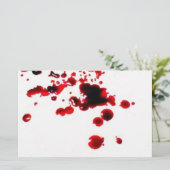 静止した血の（ばちゃばちゃ）跳ねる2気色悪いハロウィン 便箋 (スタンド正面)