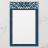 静止した西部のデニムおよびバンダナ 便箋 (正面)