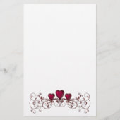 静止した賞の勝者のバレンタイン 便箋 (正面)