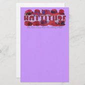 静止した赤い帽子 便箋 (正面/裏面)