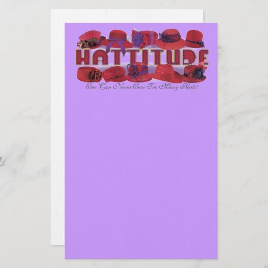 静止した赤い帽子 便箋 (正面/裏面)