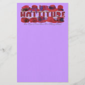 静止した赤い帽子 便箋 (正面)