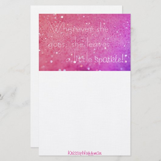 静止した輝き 便箋 (正面/裏面)