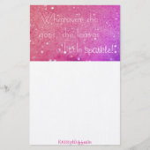 静止した輝き 便箋 (正面)