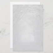 静止した霧の悲しい森林道 便箋 (正面/裏面)