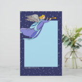 静止した-クリスマスの天使 便箋 (スタンド正面)