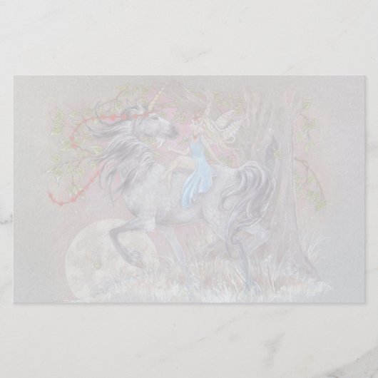 静止した-ユニコーンのバレンタイン 便箋 (正面)