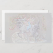 静止した-ユニコーンのバレンタイン 便箋 (正面/裏面)