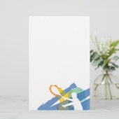 静止した/レターヘッド美しいテニス 便箋 (スタンド正面)