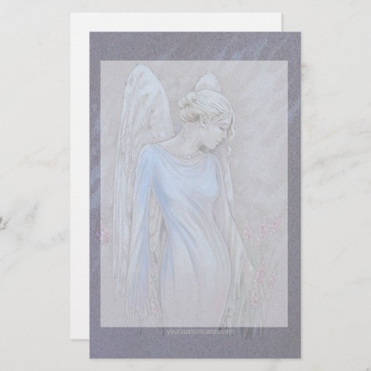 静止した-天使 便箋 (正面/裏面)