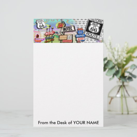 静止した- 66を母道18SQ導いて下さい 便箋 (スタンド正面)