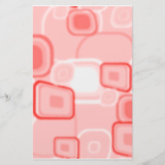 静止したAbsractの赤の広場 便箋 (正面)