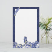 静止したBluebonnet 便箋 (スタンド正面)