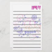 静止したHaileyの平和 便箋 (正面/裏面)