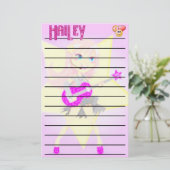 静止したHaileyの音楽 便箋 (スタンド正面)