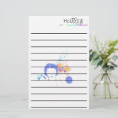 静止したHaileyの音楽 便箋 (スタンド正面)