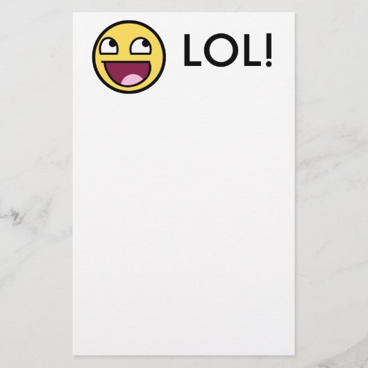 静止したLOL 便箋 (正面)