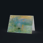 静止したNotecardsを絵を描くMonetの日の出 ノートカード<br><div class="desc">Totebag Bookbagを絵を描くMonetの日の出</div>