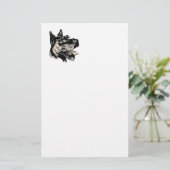 静止したScotty犬 便箋 (スタンド正面)