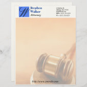 静止しているカスタムな弁護士 レターヘッド (正面/裏面)