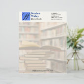 静止しているカスタムな書籍商人 レターヘッド (スタンド正面)