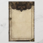 静止しているビクトリアンなSteampunkおよびギア 便箋 (正面)