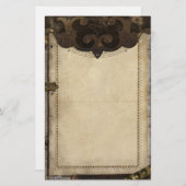 静止しているビクトリアンなSteampunkおよびギア 便箋 (正面/裏面)